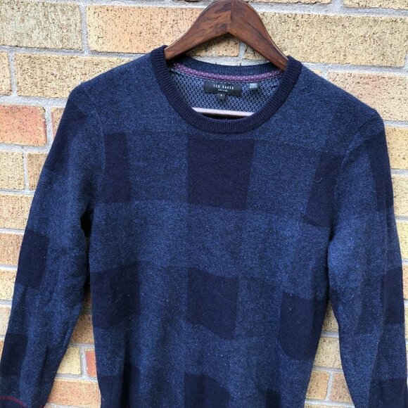 Ted Baker Wool Crewneck Sweater Size 3 - Picture 5 of 6
